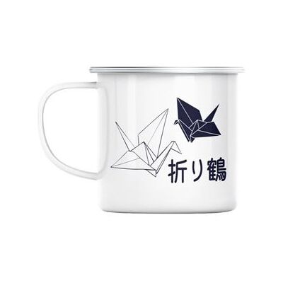 Unknown - Sculpture Origami - Métal émaillé - Mug - Publicité Unknown - Sculpture Origami - Métal émaillé - Mug - Publicité