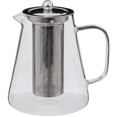 Non communiqué Secret de Gourmet - Théière en Verre "Bec Verseur" 1,3L Transparent Transparent - Publicité Non communiqué Secret de Gourmet - Théière en Verre "Bec Verseur" 1,3L Transparent Transparent - Publicité