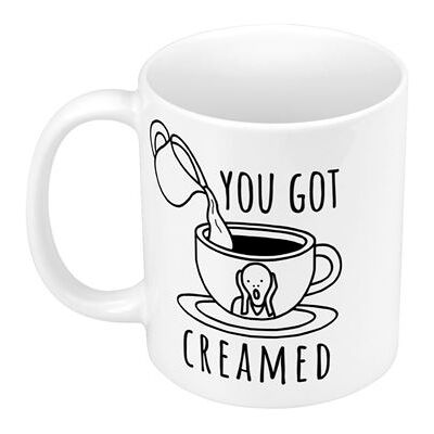 Non communiqué Fabulous Mug céramique You Got Creamed Café Crème Blanc - Publicité Non communiqué Fabulous Mug céramique You Got Creamed Café Crème Blanc - Publicité