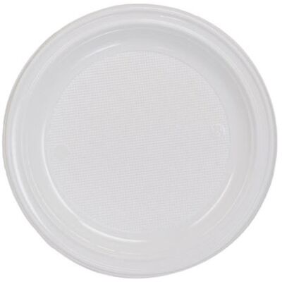 Générique 25 assiettes plastique réutilisable 25cm blanc - dart 141188 Blanc - Publicité Générique 25 assiettes plastique réutilisable 25cm blanc - dart 141188 Blanc - Publicité
