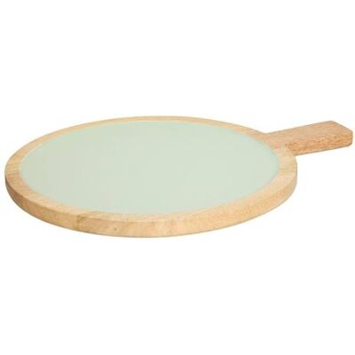 Non communiqué Secret de Gourmet - Assiette de Présentation en Bois "Inaya" 40cm Vert Vert - Publicité Non communiqué Secret de Gourmet - Assiette de Présentation en Bois "Inaya" 40cm Vert Vert - Publicité