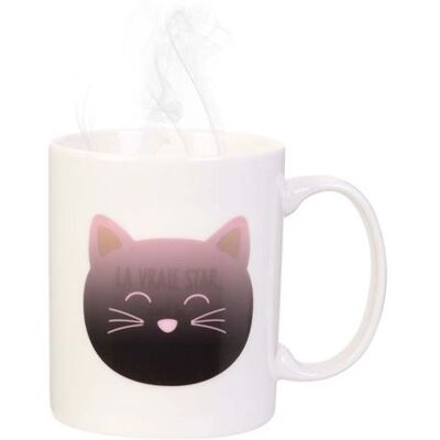 CMP The Concept Factory - Mug couleurs changeantes chat 35 cl Noir - Publicité CMP The Concept Factory - Mug couleurs changeantes chat 35 cl Noir - Publicité