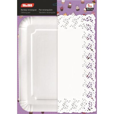 Non communiqué IBILI 729501 set 5 plats blancs 34x26 cm+5 napperons 30x39cm - Publicité Non communiqué IBILI 729501 set 5 plats blancs 34x26 cm+5 napperons 30x39cm - Publicité