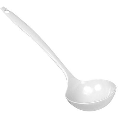 Louche à soupe blanche PBT WACA - Ustensile de cuisine - Publicité Louche à soupe blanche PBT WACA - Ustensile de cuisine - Publicité