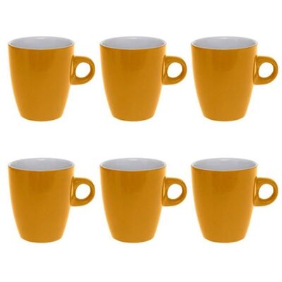 Paris Prix Secret de Gourmet - Lot de 6 Mugs Colors 18cl Jaune Jaune - Publicité Paris Prix Secret de Gourmet - Lot de 6 Mugs Colors 18cl Jaune Jaune - Publicité
