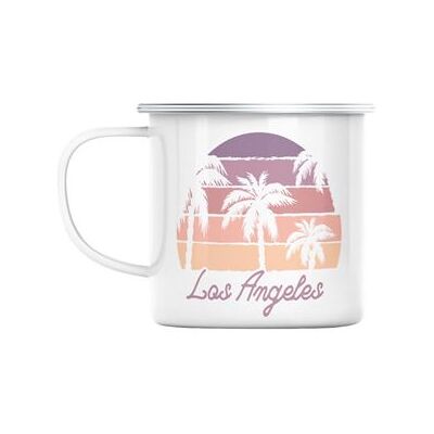 Los Angeles Sun - Emaljerad metall mugg - - Tasse - Publicité Los Angeles Sun - Emaljerad metall mugg - - Tasse - Publicité