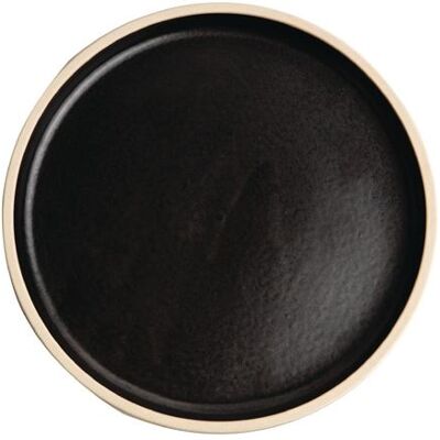 Assiette Plate Bord Droit 180 mm 6 Coloris x 6 Olympia Canvas Noir - Publicité Assiette Plate Bord Droit 180 mm 6 Coloris x 6 Olympia Canvas Noir - Publicité