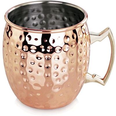 Non communiqué Verre à Moscow Mule Aspect Cuivre Martelé H 90 mm Ø 87 mm Was Germany 23 - Publicité Non communiqué Verre à Moscow Mule Aspect Cuivre Martelé H 90 mm Ø 87 mm Was Germany 23 - Publicité