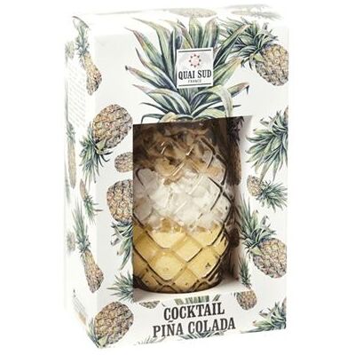 Non communiqué Verre ananas cocktail à ingrédients pour pina colada préparation Multi - Publicité Non communiqué Verre ananas cocktail à ingrédients pour pina colada préparation Multi - Publicité