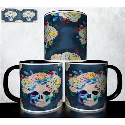 Forever MUG collection design - Tête de mort Skull Halloween 1035 Blanc - Publicité Forever MUG collection design - Tête de mort Skull Halloween 1035 Blanc - Publicité