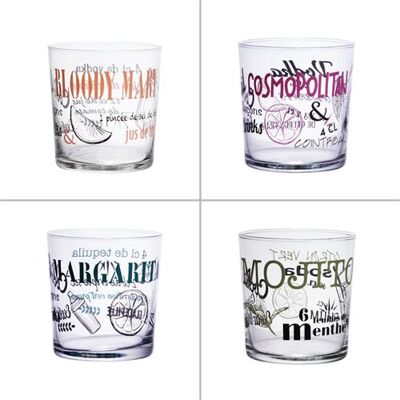 Verres à cocktail Trend'up - Lot de 4, 34,5 cl, Colorés, Lavable en machine - Publicité Verres à cocktail Trend'up - Lot de 4, 34,5 cl, Colorés, Lavable en machine - Publicité