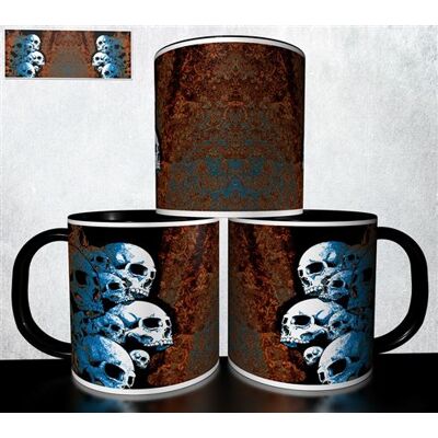 Forever MUG collection design - Tête de mort Skull Halloween 1027 Blanc - Publicité Forever MUG collection design - Tête de mort Skull Halloween 1027 Blanc - Publicité
