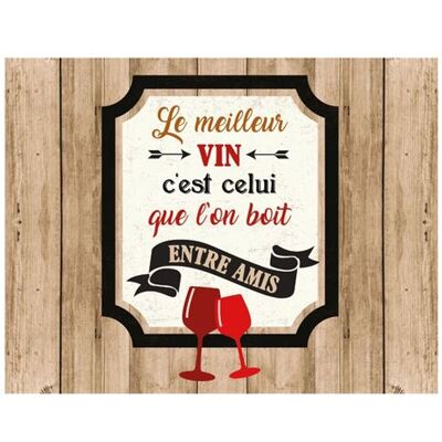 Retro Planche de coupe - Le Vin BEIGE - Publicité Retro Planche de coupe - Le Vin BEIGE - Publicité
