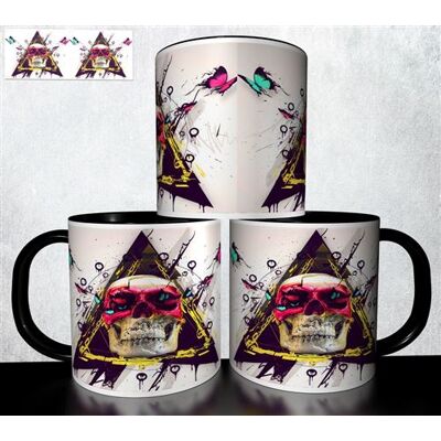 Forever MUG collection design - Tête de mort Skull Halloween 1025 Blanc - Publicité Forever MUG collection design - Tête de mort Skull Halloween 1025 Blanc - Publicité