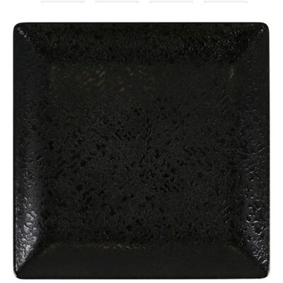 Non communiqué Service Assiettes DENA carrées de 24 Pièces plates en Porcelaine noir, plat de service pour entrées desserts et salades - Longueur 16 x largeur 16 x Hauteur 2 cm Noir - Publicité Non communiqué Service Assiettes DENA carrées de 24 Pièces plates en Porcelaine noir, plat de service pour entrées desserts et salades - Longueur 16 x largeur 16 x Hauteur 2 cm Noir - Publicité