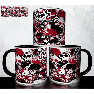 Forever MUG collection design - Tête de mort Skull Halloween 1020 Blanc - Publicité Forever MUG collection design - Tête de mort Skull Halloween 1020 Blanc - Publicité