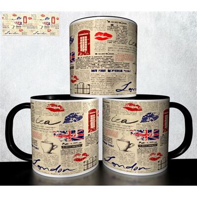 Forever MUG collection design - Voyage Souvenir Glamour Londres London 1113 Blanc - Publicité Forever MUG collection design - Voyage Souvenir Glamour Londres London 1113 Blanc - Publicité