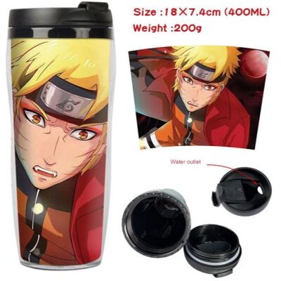 Mug de voyage STACK isotherme en plastique portable - couvercle à vis - NARUTO #12 (400ml) - Publicité Mug de voyage STACK isotherme en plastique portable - couvercle à vis - NARUTO #12 (400ml) - Publicité