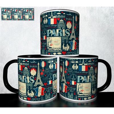Forever MUG collection design - Voyage Souvenir Glamour Paris 1103 Blanc - Publicité Forever MUG collection design - Voyage Souvenir Glamour Paris 1103 Blanc - Publicité