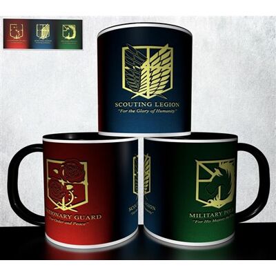 Forever Mug collection design - Manga l'Attaque des Titans Shingeki no Kyojin 572 Blanc - Publicité Forever Mug collection design - Manga l'Attaque des Titans Shingeki no Kyojin 572 Blanc - Publicité