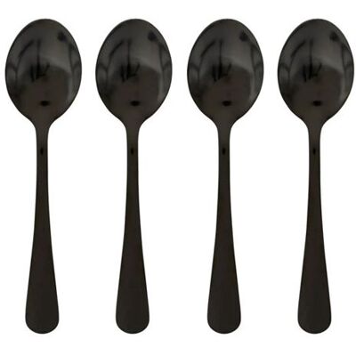 Non communiqué Secret de Gourmet - Lot de 4 Cuillères à Café en Inox "Shadow" 13cm Noir - Publicité Non communiqué Secret de Gourmet - Lot de 4 Cuillères à Café en Inox "Shadow" 13cm Noir - Publicité