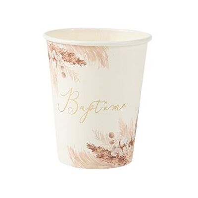 Non communiqué 8 gobelets carton pampa fleur de coton 255ml blanc - artifetes 93739 Blanc - Publicité Non communiqué 8 gobelets carton pampa fleur de coton 255ml blanc - artifetes 93739 Blanc - Publicité