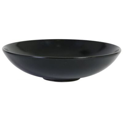 Non communiqué Lot de 12 assiettes rondes BANCA en fine porcelaine noir, plats de Service de Table creuses pour soupe, pâtes dessert - diamètre 19,5 x hauteur 5 cm Noir - Publicité Non communiqué Lot de 12 assiettes rondes BANCA en fine porcelaine noir, plats de Service de Table creuses pour soupe, pâtes dessert - diamètre 19,5 x hauteur 5 cm Noir - Publicité
