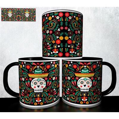 Forever MUG collection design - Tête de mort Skull Halloween 997 Blanc - Publicité Forever MUG collection design - Tête de mort Skull Halloween 997 Blanc - Publicité