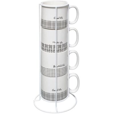 Marque Modèle - Ensemble de Tasses pour Boissons Chaudes - Publicité Marque Modèle - Ensemble de Tasses pour Boissons Chaudes - Publicité