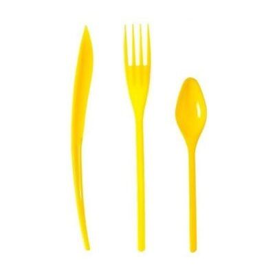 Générique ménagère 30 couverts de table réutilisables jaune provence - isap v60menag.jp Jaune - Publicité Générique ménagère 30 couverts de table réutilisables jaune provence - isap v60menag.jp Jaune - Publicité