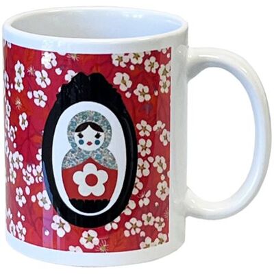 Mug en céramique Poupée Russe liberty by Cbkreation Multicolore - Publicité Mug en céramique Poupée Russe liberty by Cbkreation Multicolore - Publicité