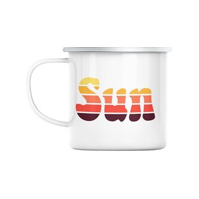 Unknown - Sun Lover - métal émaillé - mug - Publicité Unknown - Sun Lover - métal émaillé - mug - Publicité