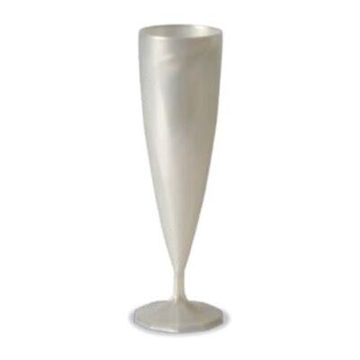 Vaisselle Unique 10 Flûtes à Champagne Nacré Blanches - Publicité Vaisselle Unique 10 Flûtes à Champagne Nacré Blanches - Publicité