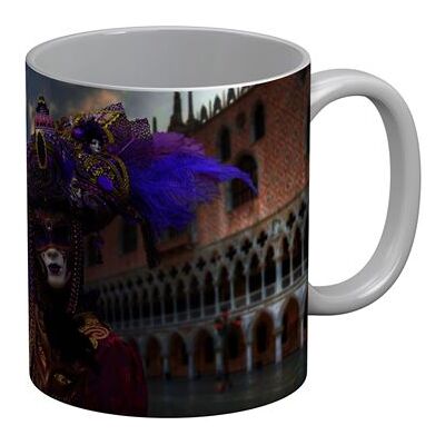 Non communiqué Fabulous Mug céramique Carnaval de Venise Masque et Costume Violet Blanc - Publicité Non communiqué Fabulous Mug céramique Carnaval de Venise Masque et Costume Violet Blanc - Publicité