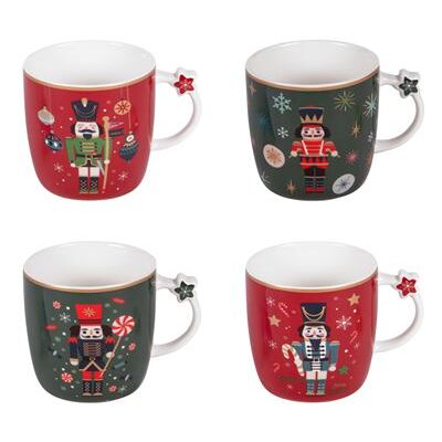 Non communiqué Coffret de 4 mugs Merry 36 cl - Table Passion - Multicolore - Porcelaine Multicolore - Publicité Non communiqué Coffret de 4 mugs Merry 36 cl - Table Passion - Multicolore - Porcelaine Multicolore - Publicité