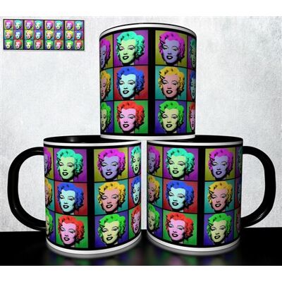 Forever MUG collection design - Pop Art Marilyn Monroe 1046 Blanc - Publicité Forever MUG collection design - Pop Art Marilyn Monroe 1046 Blanc - Publicité
