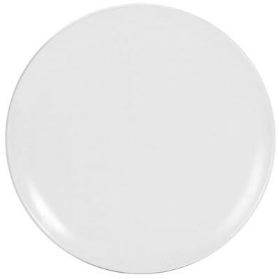 Non communiqué Lot de 6 assiettes de service plates BANCA en porcelaine blanche - Diamètre 32 x hauteur 2,5 cm - Publicité Non communiqué Lot de 6 assiettes de service plates BANCA en porcelaine blanche - Diamètre 32 x hauteur 2,5 cm - Publicité