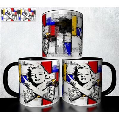 Forever MUG collection design - Pop Art Marilyn Monroe 1043 Blanc - Publicité Forever MUG collection design - Pop Art Marilyn Monroe 1043 Blanc - Publicité