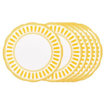 Non communiqué Assiette creuse Napoli jaune 22 cm (lot de 6) - Table Passion - Jaune - Porcelaine Jaune - Publicité Non communiqué Assiette creuse Napoli jaune 22 cm (lot de 6) - Table Passion - Jaune - Porcelaine Jaune - Publicité