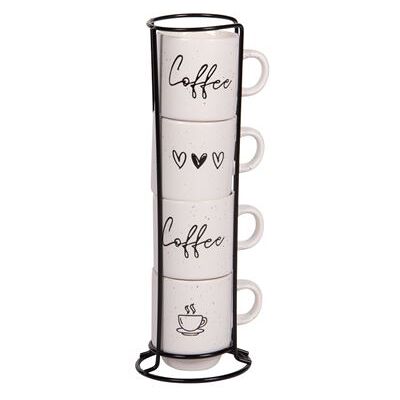 Non communiqué Tour de 4 tasses Sweet coffee 12 cl - Table Passion - Blanc - Porcelaine Blanc - Publicité Non communiqué Tour de 4 tasses Sweet coffee 12 cl - Table Passion - Blanc - Porcelaine Blanc - Publicité