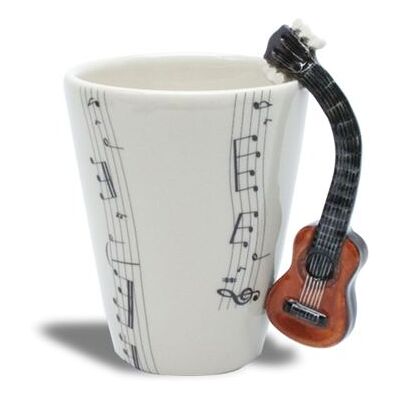 Eurowebbiz Mug en Céramique avec Poignée Guitare - Cadeau Musiciens - Publicité Eurowebbiz Mug en Céramique avec Poignée Guitare - Cadeau Musiciens - Publicité