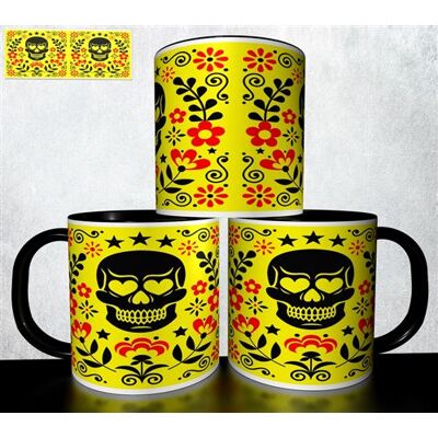Forever MUG collection design - Tête de mort Skull Halloween 1033 Blanc - Publicité Forever MUG collection design - Tête de mort Skull Halloween 1033 Blanc - Publicité