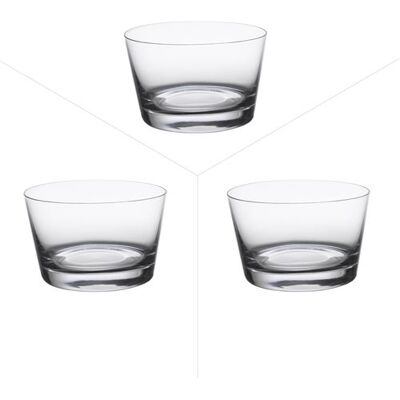 Rona Ensemble de 3 Verrines Coniques en Verre - Publicité Rona Ensemble de 3 Verrines Coniques en Verre - Publicité