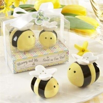 TotalCadeau Duo sel et poivre 'abeilles en céramique salière et poivrière Multi - Publicité TotalCadeau Duo sel et poivre 'abeilles en céramique salière et poivrière Multi - Publicité