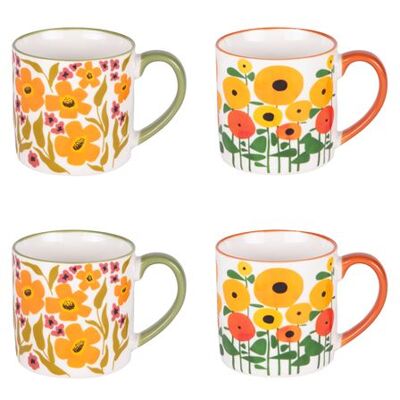 Non communiqué Coffret de 4 mugs Bloom Héritage 35 cl - Table Passion - Multicolore - Porcelaine Multicolore - Publicité Non communiqué Coffret de 4 mugs Bloom Héritage 35 cl - Table Passion - Multicolore - Porcelaine Multicolore - Publicité