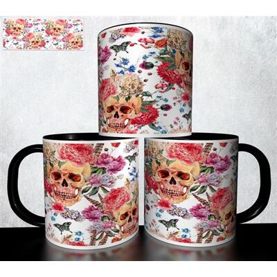 Forever MUG collection design - Tête de mort Skull Halloween 1018 Blanc - Publicité Forever MUG collection design - Tête de mort Skull Halloween 1018 Blanc - Publicité