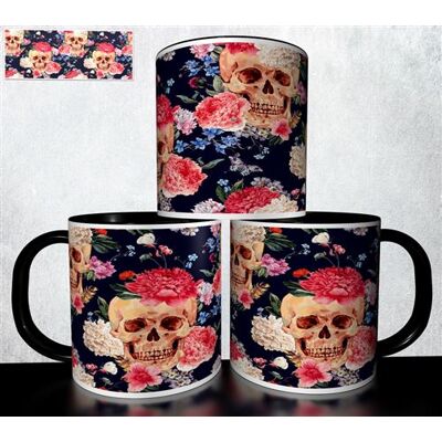 Forever MUG collection design - Tête de mort Skull Halloween 1013 Blanc - Publicité Forever MUG collection design - Tête de mort Skull Halloween 1013 Blanc - Publicité