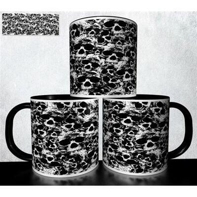 Forever MUG collection design - Tête de mort Skull Halloween 1011 Blanc - Publicité Forever MUG collection design - Tête de mort Skull Halloween 1011 Blanc - Publicité