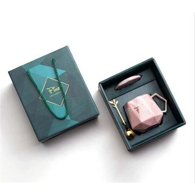 Non communiqué Coffret cadeau mug tasse de café en céramique - rose Rose - Publicité Non communiqué Coffret cadeau mug tasse de café en céramique - rose Rose - Publicité