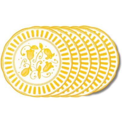 Non communiqué Assiette à dessert Napoli jaune 21 cm (lot de 6) - Table Passion - Jaune - Porcelaine Jaune - Publicité Non communiqué Assiette à dessert Napoli jaune 21 cm (lot de 6) - Table Passion - Jaune - Porcelaine Jaune - Publicité